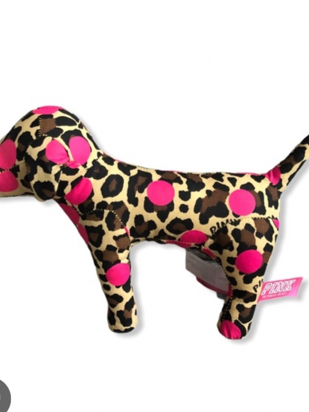Victoria secret VS Pink leopard stuffed plush dog